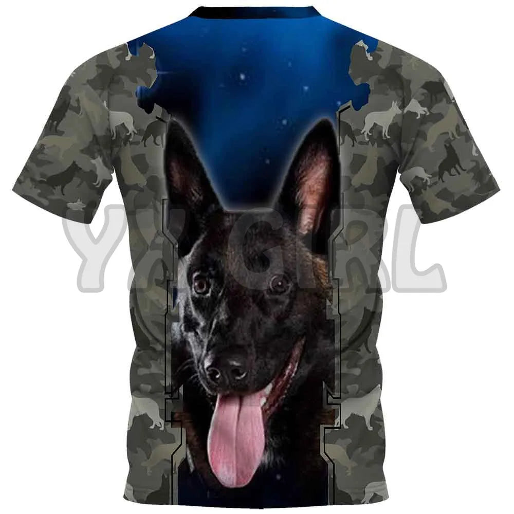 the PROUD PAPA - Printed Dog T-Shirts for Men