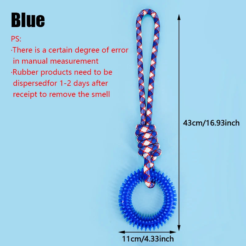 1PC Supet Interactive Training Pet Toy Ring Spiked Ring Dog Teeth Cleaning Pet Supplies Dog Teeth Grinding Durable toys