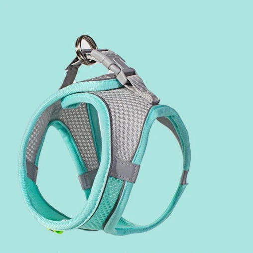 Safe Design Adjustable Cat/Dog Harness Vest for Small Medium Cat/Dogs Pet Harness Chest Rope & Reflective Strips Breathable