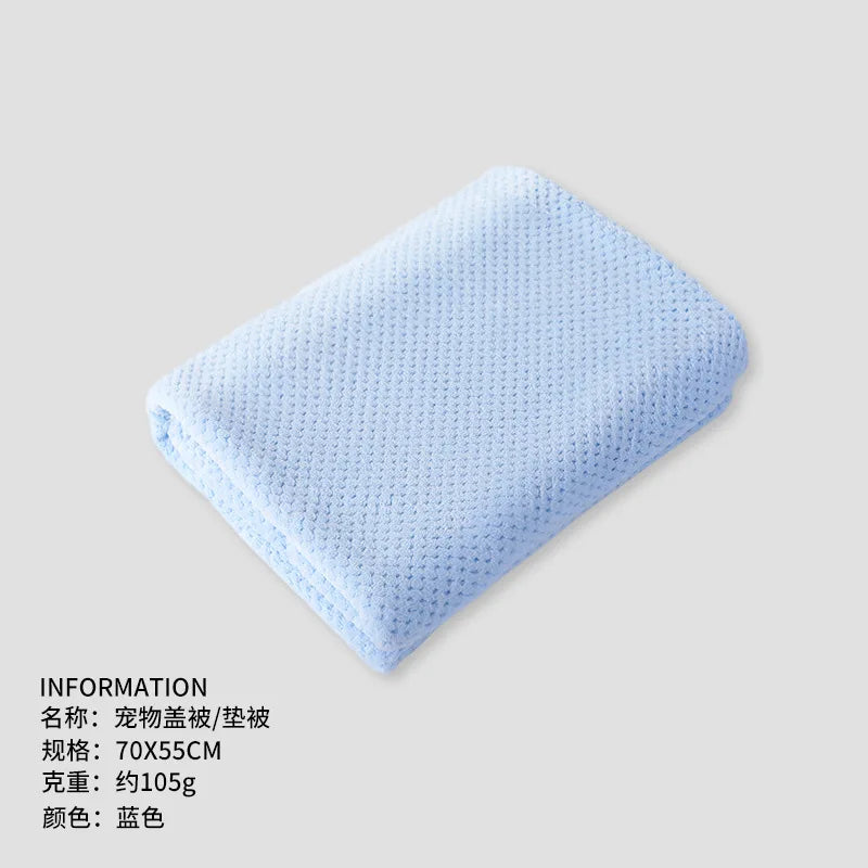 Pet Covers Air Conditioners Blankets Dog Bed Pads Dog Cat Blankets Thickened Coral Fleece Bath Towels