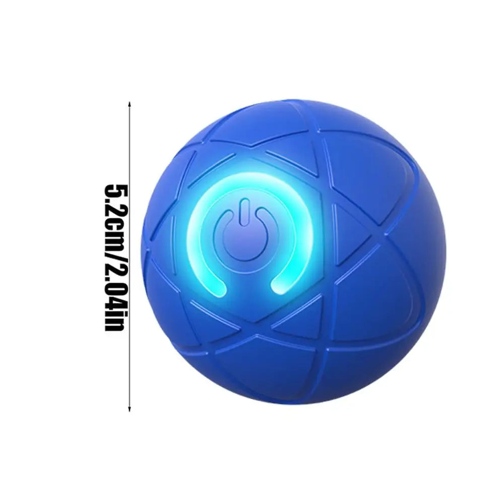 Automatic Rolling Ball Dog Toy - USB Rechargeable Interactive Dog Ball with LED Light, Self-Moving Indoor Play Toy for Puppy Dog