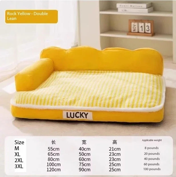 Pet Autumn And Winter Dog House Warm Removable And Washable Dog Bed Dog Sofa Winter Mat Sleeping Pad