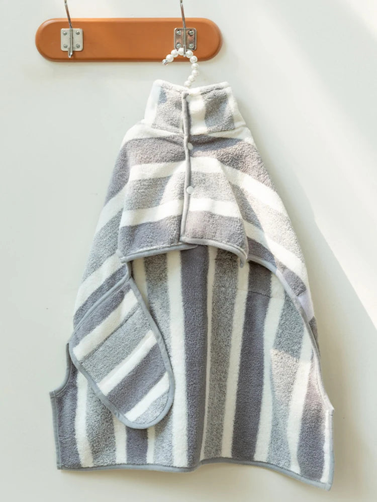 the PAWPLUSH SPA ROBE - 1PC Dog Bathrobe, Oversized Thick-Added Absorbent Quick Drying Golden Shiba Cat/Dog Bath Towel, Towel Used After Bath