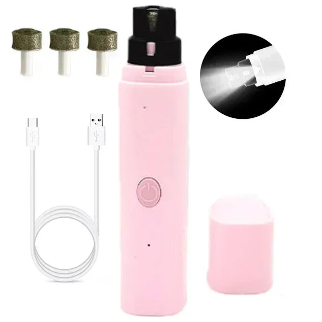 Electric Pet Nail Clipper USB Charging for Dogs Cats Portable Safe Nail Grinder for Small Medium Large Puppies Kittens Grooming