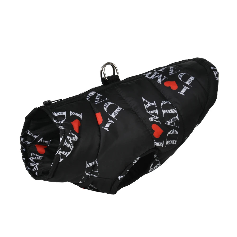 Fashion Pet Dog Clothes For Small Medium Dogs Cats Winter Windproof Puppy Print Jacket Coat Dress Up French Chihuahua Clothing