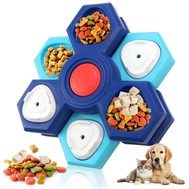 PuzzlePaws Slow Feeder™ – Interactive Dog Puzzle Feeding Tray for Boredom Relief & Healthy Eating