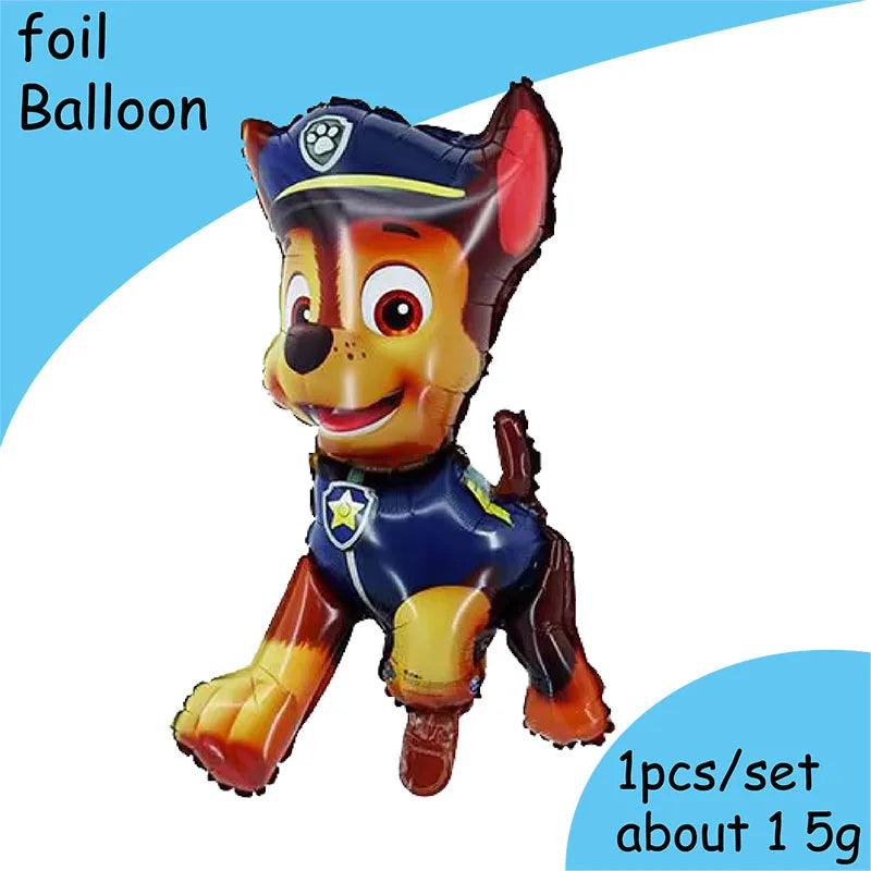 Chase Paw Patrol Birthday Party Gift Girl Party Supplies Children Favor Paper Tableware Ballon Plate Cup Table Accessories