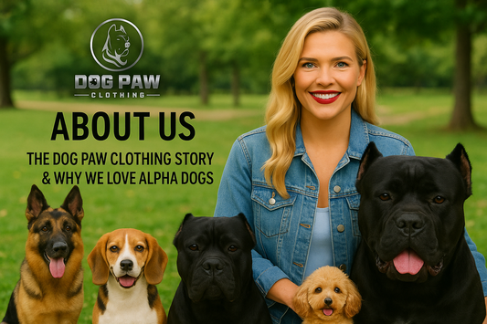 About Us - The Dog Paw Clothing Story & Why We Love Alpha Dogs