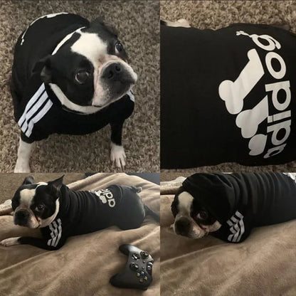 the ADIDOG CHILLCOVER SWEATSHIRT - Winter Dog Clothes, Adidog Sport Hoodies/Sweatshirts, Warm Coat Clothing for Small/Medium/Large Dogs, Big Dogs/Cats Pets/Puppy Outfits