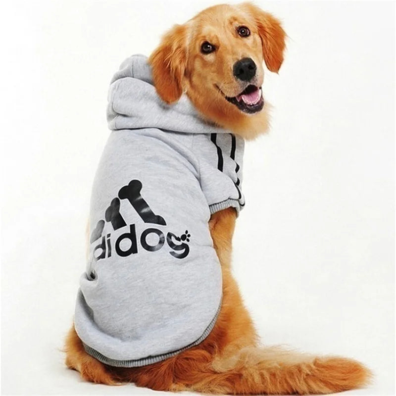 the ADIDOG CHILLCOVER SWEATSHIRT - Winter Dog Clothes, Adidog Sport Hoodies/Sweatshirts, Warm Coat Clothing for Small/Medium/Large Dogs, Big Dogs/Cats Pets/Puppy Outfits