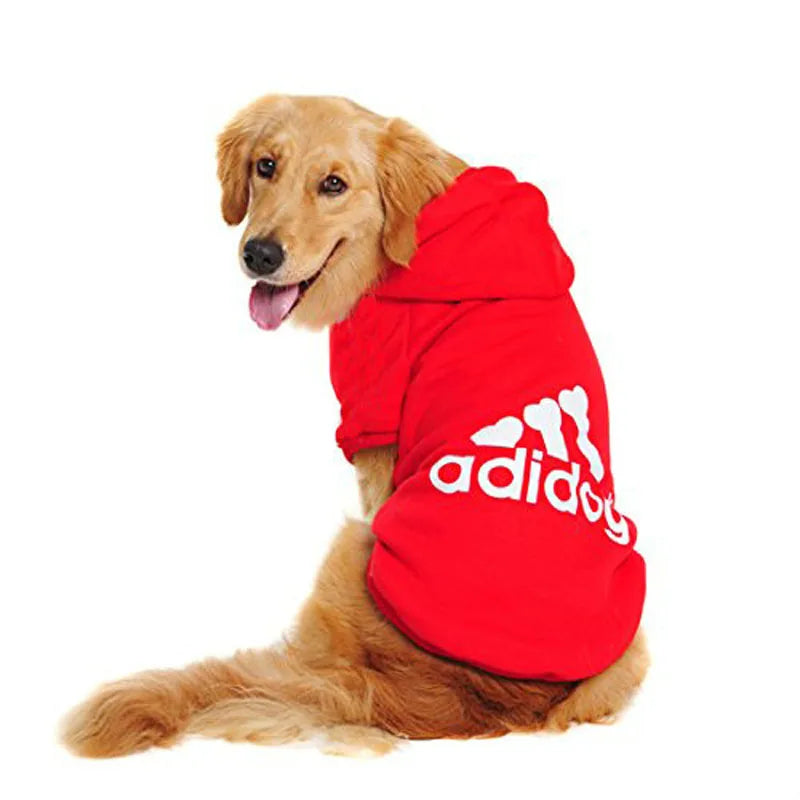 the ADIDOG CHILLCOVER SWEATSHIRT - Winter Dog Clothes, Adidog Sport Hoodies/Sweatshirts, Warm Coat Clothing for Small/Medium/Large Dogs, Big Dogs/Cats Pets/Puppy Outfits