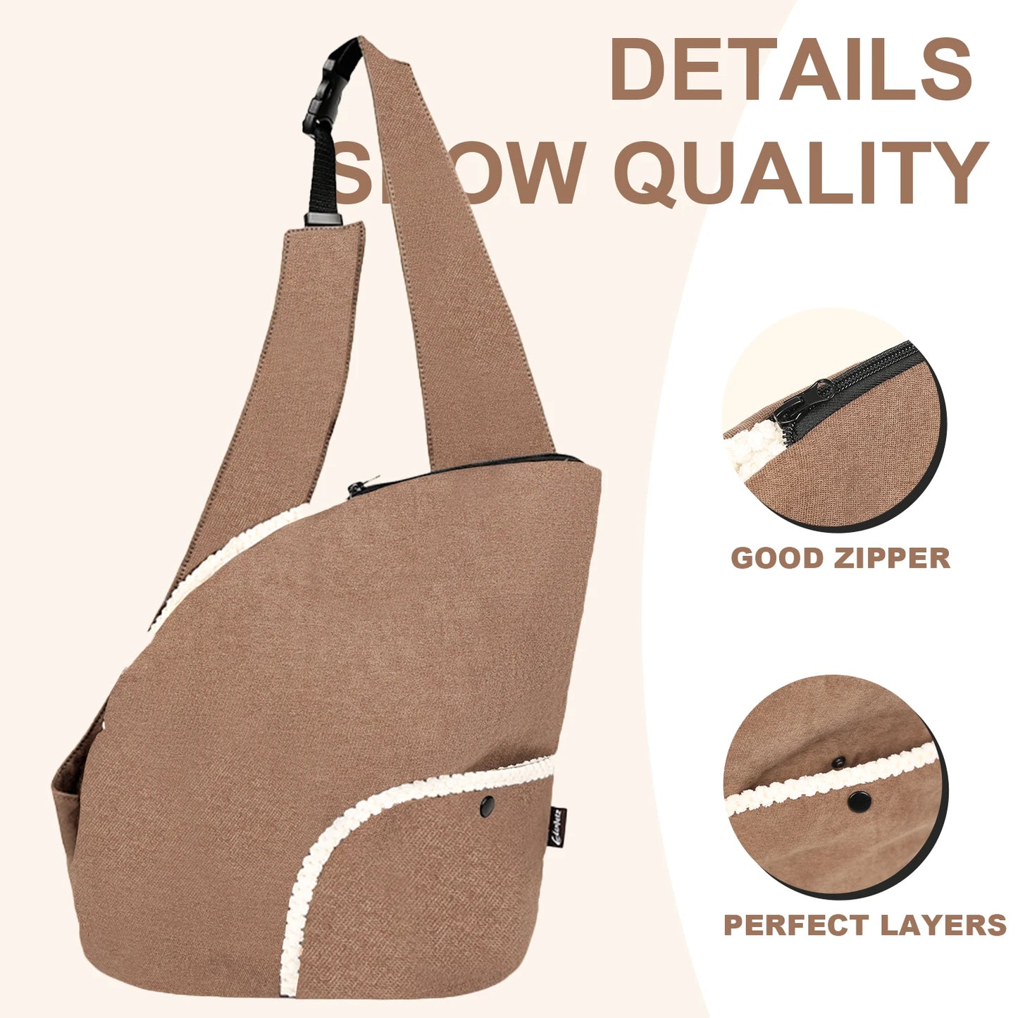 Plush Pet Cat Carrier Bag With 6kg Capacity,Winter Warm Portable Dog Travel Bag