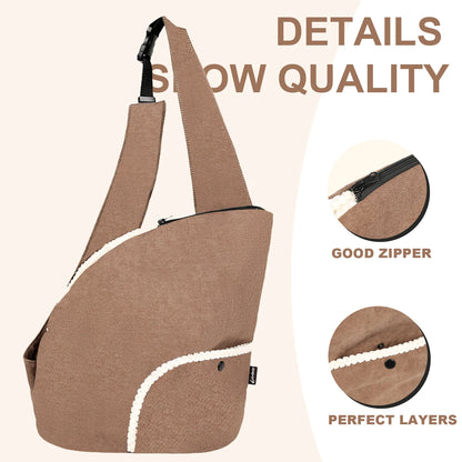 Plush Pet Cat Carrier Bag With 6kg Capacity,Winter Warm Portable Dog Travel Bag