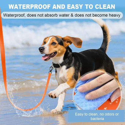 the HYDROTREK LONG LINE - Waterproof Dog Leash, 3M/5M/10M/15M/20M/30M Dog Training Leash for Outside, Durable PVC Long Line Tracking Lead with Padded Hand