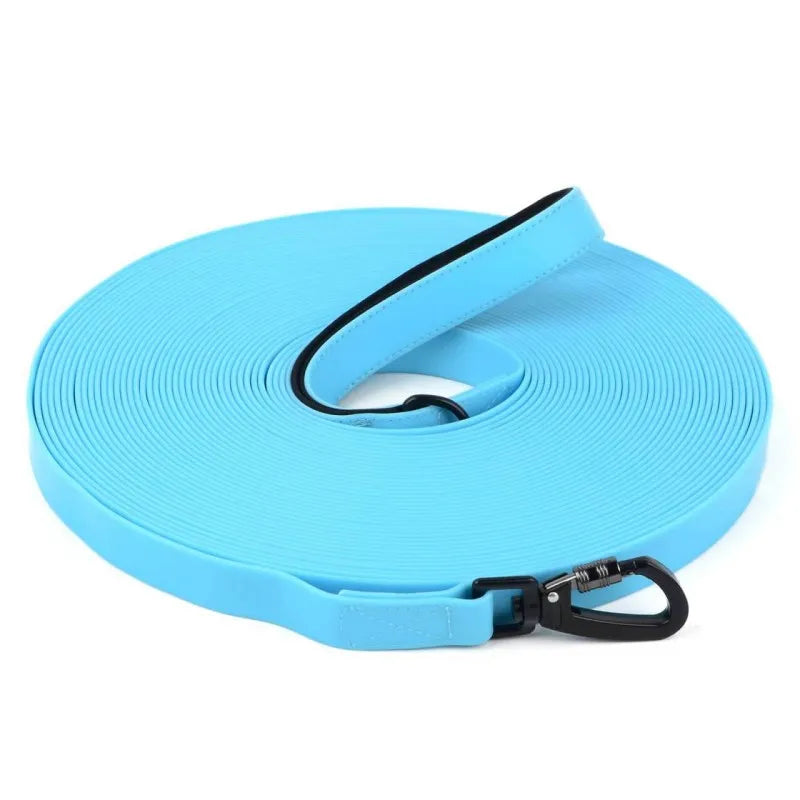 the HYDROTREK LONG LINE - Waterproof Dog Leash, 3M/5M/10M/15M/20M/30M Dog Training Leash for Outside, Durable PVC Long Line Tracking Lead with Padded Hand