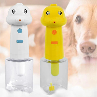 Automatic Dog Shampoo Dispenser Shampoo Sprayer Portable Deeper Cleaning Scrubber Pets Foam Soap Dispenser