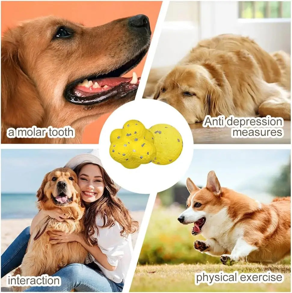 Pet Dog Toy Super Bite Resistant Ball Light Chew ETPU Ball High Elastic Interactive Throwing Flying Toys For Dogs Supplies