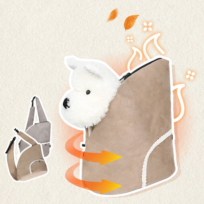 Plush Pet Cat Carrier Bag With 6kg Capacity,Winter Warm Portable Dog Travel Bag