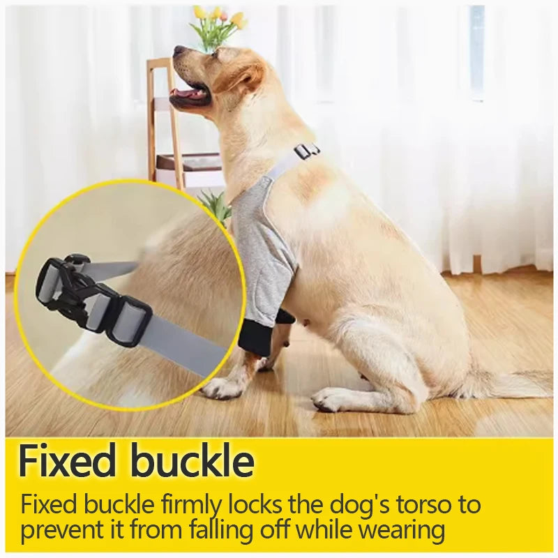 the JOINTGUARD PROTECTORS - Pet Knee Pads, Dog Elbow Protection Clothes, Golden Retriever/Labrador Front Leg Joint Protector, Keeps Dirt and Dust Away