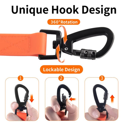 the HYDROTREK LONG LINE - Waterproof Dog Leash, 3M/5M/10M/15M/20M/30M Dog Training Leash for Outside, Durable PVC Long Line Tracking Lead with Padded Hand