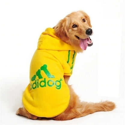 the ADIDOG CHILLCOVER SWEATSHIRT - Winter Dog Clothes, Adidog Sport Hoodies/Sweatshirts, Warm Coat Clothing for Small/Medium/Large Dogs, Big Dogs/Cats Pets/Puppy Outfits
