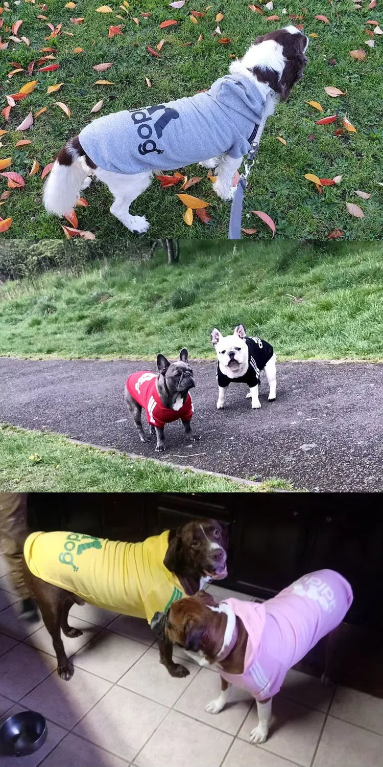 the ADIDOG CHILLCOVER SWEATSHIRT - Winter Dog Clothes, Adidog Sport Hoodies/Sweatshirts, Warm Coat Clothing for Small/Medium/Large Dogs, Big Dogs/Cats Pets/Puppy Outfits