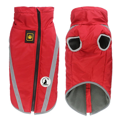 CDDMPET Winter Pet Jacket Warm Fleece Lining Clothes For Large Dogs Big Dog Coat Waterproof French Bulldog Pug Costume Labrador