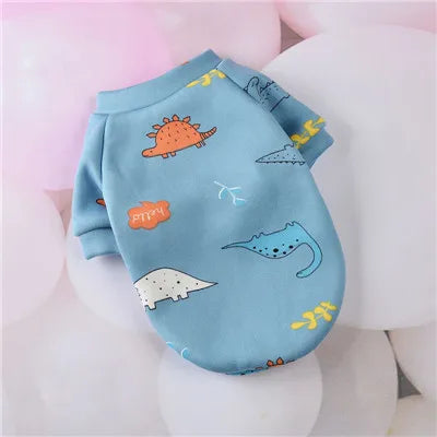 Cartoon Pet Clothes Suit Hoodies Coat for Small Dogs Dachshund York Pullover Puppy Cat Sweatshirt Jacket Pet Costumes Winter XL