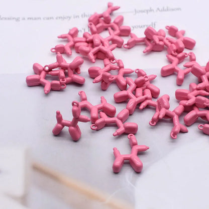 High-quality Metal Alloy Stereo Cute Balloon Dog Charms Pendants For Jewelry Making Findings DIY Necklace Bracelet Accessaries