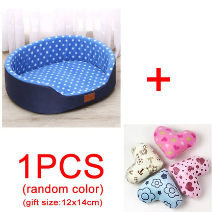 Autumn And Winter Warm Pet Dog Cat Universal Beds Soft Cushion Couch Bed for for Small Medium Dog Plush Cozy Puppy Nest Mat Pad