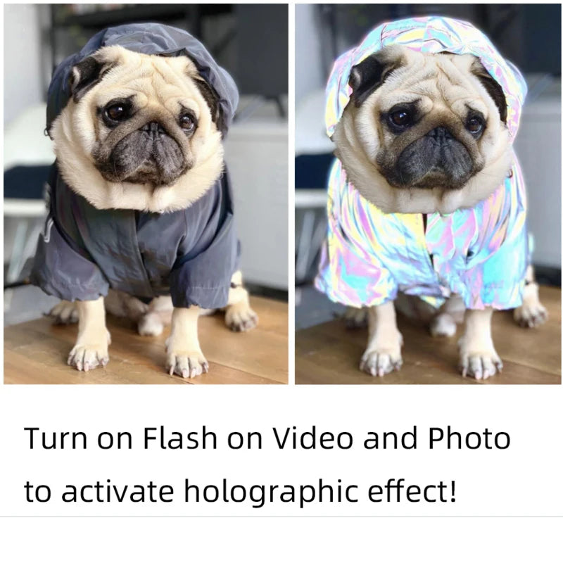 the UNICOAT DOG - Dog Raincoat Jumpsuit Raincoat, Reflective Jacket Waterproof Jumpsuit, Coat Clothes for Bulldogs and Chihuahuas