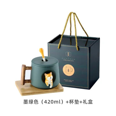 INS Shiba Inu Akita DOG 420ML COFFEE TEA MUGS TEA CUP NORTH EUROPE STYLE FASHION DESIGN