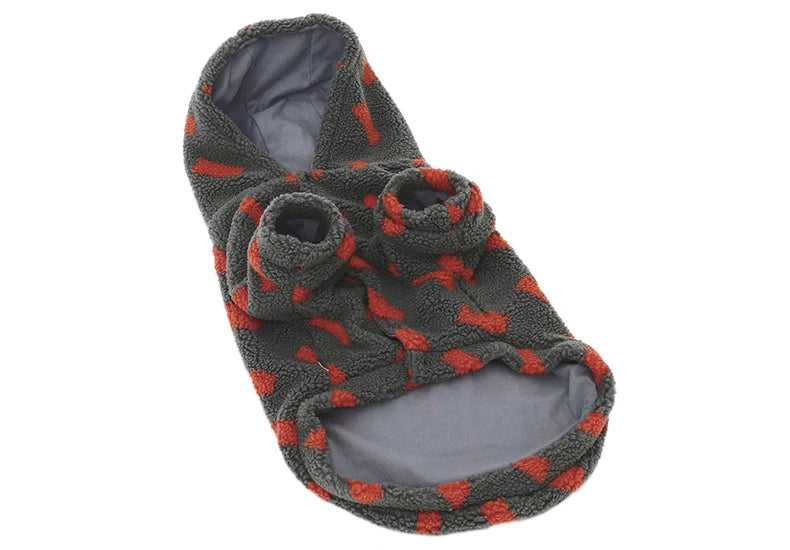 the BIG BEAR WOOL JACKET - HOOPET 3XL-7XL Winter Thick Big Dog Clothes, Lamb's Wool Jacket for Medium/Large Dogs, Windproof Coat, Pet Accessories