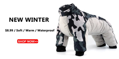 Super Warm Winter Dog Clothes For Small Dogs Waterproof Fabric Autumn Thick Pet Hoodies Chihuahua Puppy Costume Fur Coat For Pug