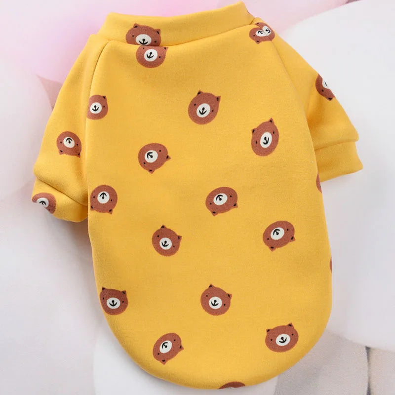 Cartoon Pet Clothes Suit Hoodies Coat for Small Dogs Dachshund York Pullover Puppy Cat Sweatshirt Jacket Pet Costumes Winter XL