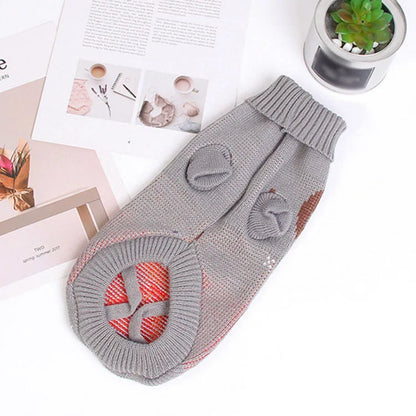 the COZY PAWS KNITTED PET SWEATER - Warm Dog Clothes for Small/Medium Dogs, Knitted Cat/Dog Sweater, Pet Clothing for Chihuahua, Bulldogs, Puppy Costume Coat, Winter