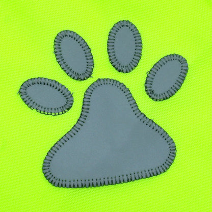 Ventilate Cozy Dog paw High Visibility Pet Hi Vis Coat Pet Reflective Vest Dog Jacket Pet Safety Vest