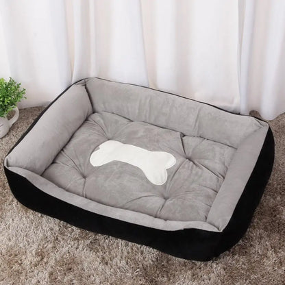 Non-slip Pet Bone Bed for Small Medium Large Dogs Winter Warm Puppy Big Dog Cushion Bulldog Cat mascotas Beds legowisko dla psa