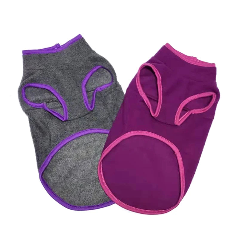 Fleece Dog Clothes For Small Dogs Spring Autumn Warm Puppy Cats Vest Shih Tzu Chihuahua Clothing French Bulldog Jacket Pug Coats