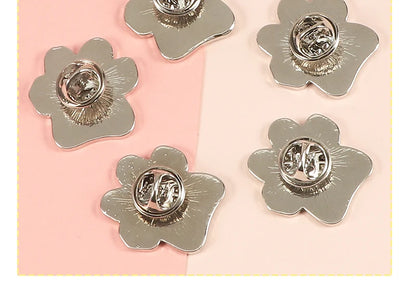 I LOVE MY DOGS Paw Brooch Rescued Puppy Pet Cartoon Animal Enamel Pins BackPack Jackets Metal Lapel Pin Cute Badge Jewelry Gift