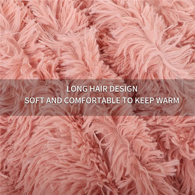 Super Soft Fleece Fluffy Pet Blankets Dog Sleeping MatMattress Extra Warm Pet Cushion for Small Medium Large Dogs & Cats