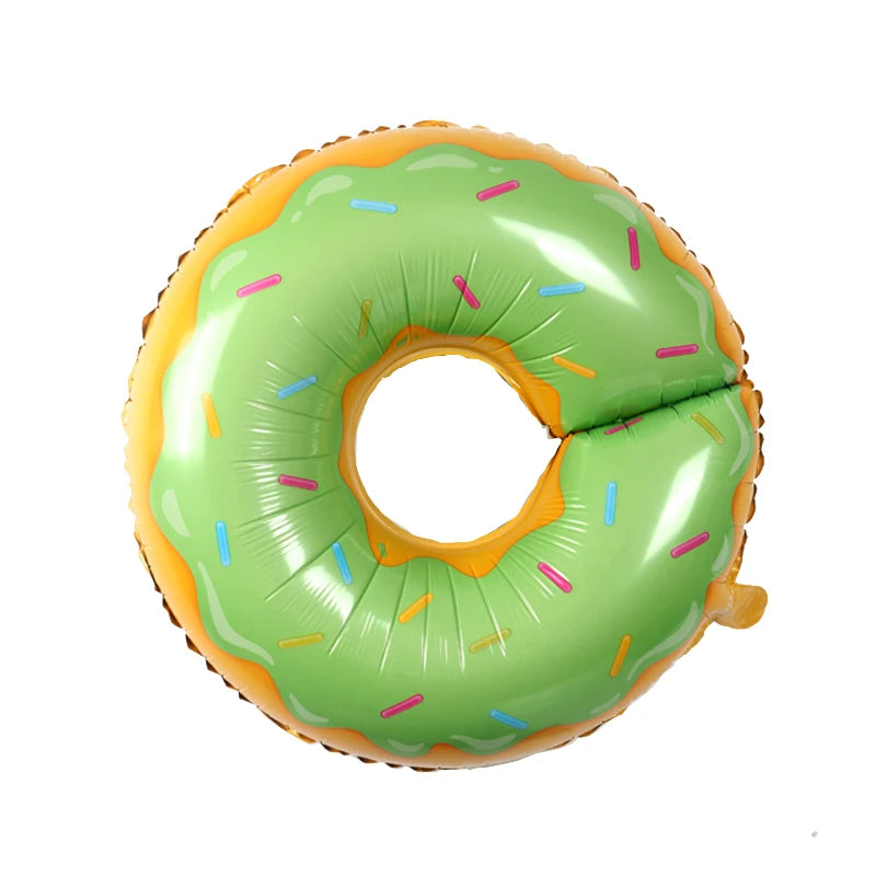 7 Piece Set Donut Ice Cream Five-Pointed Star Aluminum Mold Candy Confetti Balloon Baby Shower Girl Birthday Party Decoration