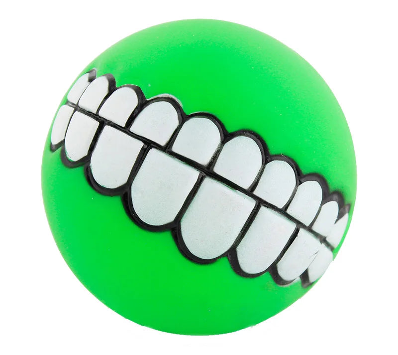 1pc Rubber Dog Toys Squeaky Cleaning Tooth Dog Chew Toy Small Puppy Toys Ball Bite Resistant Pet Supplies Petshop Diameter 7cm