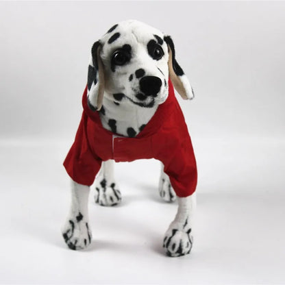 the NEON DOGGY - S-XL Creativity Pets Clothes, Hooded Raincoats Reflective Strip Dogs Raincoats, Waterproof Outdoor Breathable Net Yarn Jackets