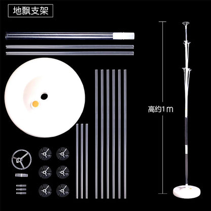 7 Piece Set Donut Ice Cream Five-Pointed Star Aluminum Mold Candy Confetti Balloon Baby Shower Girl Birthday Party Decoration