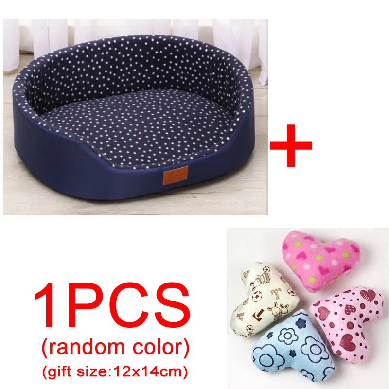 Autumn And Winter Warm Pet Dog Cat Universal Beds Soft Cushion Couch Bed for for Small Medium Dog Plush Cozy Puppy Nest Mat Pad
