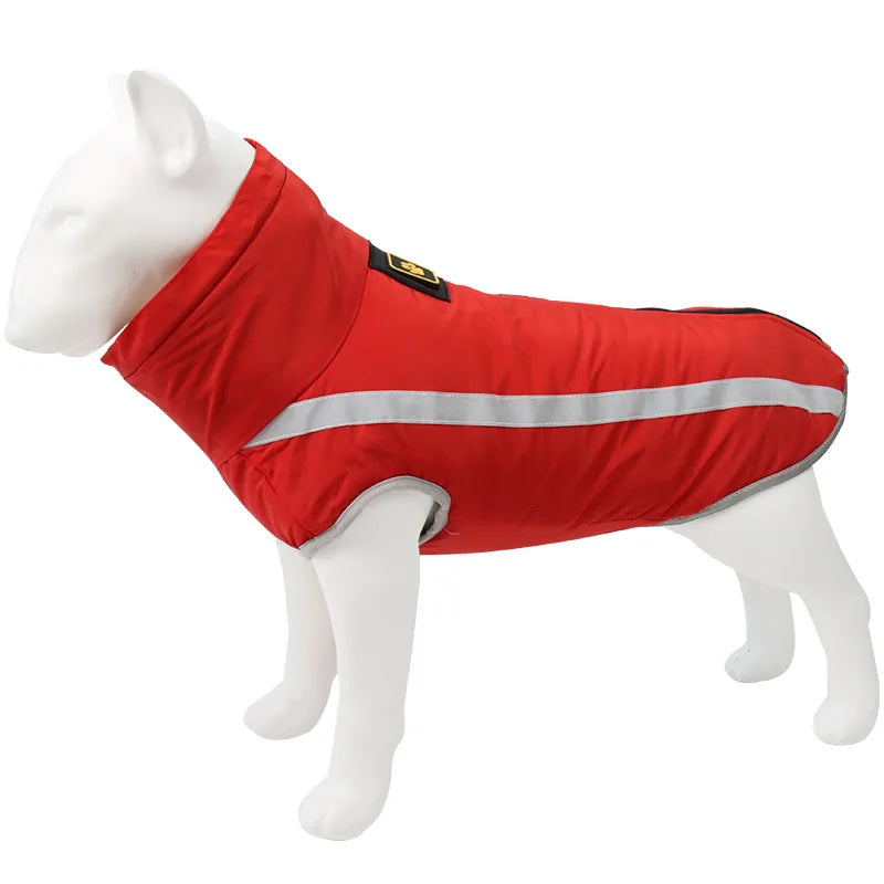 CDDMPET Winter Pet Jacket Warm Fleece Lining Clothes For Large Dogs Big Dog Coat Waterproof French Bulldog Pug Costume Labrador