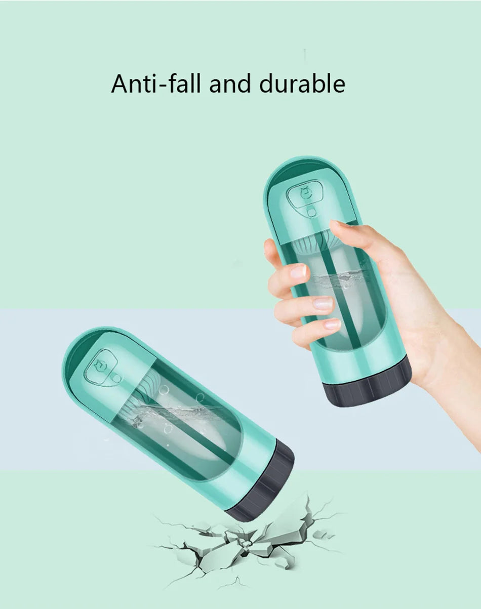Portable Pet Dog Water Bottle With Filter Drinking Bowls For Dogs Cats Feeding Water Dispenser Pet Activated Carbon Filter Bowl