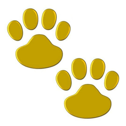 3D Mirror Car Stickers Cat Dog Footprint Puppy Claw Footprint Sticker Windshield Decals Bumper Car Window Door Decals 2Pcs