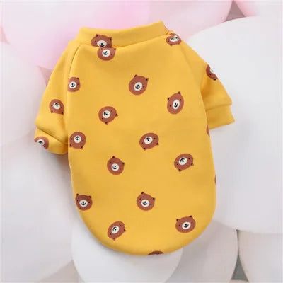 Cartoon Pet Clothes Suit Hoodies Coat for Small Dogs Dachshund York Pullover Puppy Cat Sweatshirt Jacket Pet Costumes Winter XL